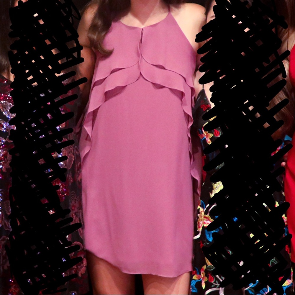 BCBGeneration mauve ruffle dress